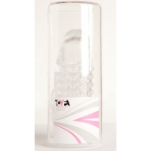 Гелевая прозрачная насадка с 2 отростками - 13 см. - Toyfa Basic - в Элисте купить с доставкой