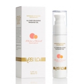Универсальный массажный гель-смазка Allover Delicious Massage Gel с ароматом персика и аброкоса - 50 мл. - YESforLOV - купить с доставкой в Элисте