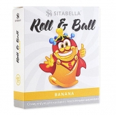 Стимулирующий презерватив-насадка Roll   Ball Banana - Sitabella - купить с доставкой в Элисте