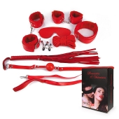 Пикантный красный набор БДСМ - Notabu - купить с доставкой в Элисте