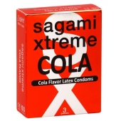 Ароматизированные презервативы Sagami Xtreme COLA - 3 шт. - Sagami - купить с доставкой в Элисте