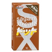 Презервативы Sagami Xtreme FEEL UP с точечной текстурой и линиями прилегания - 10 шт. - Sagami - купить с доставкой в Элисте