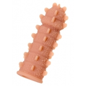 Телесная реалистичная насадка KOKOS Extreme Sleeve 04 с дополнительной стимуляцией - 12,7 см. - KOKOS - в Элисте купить с доставкой