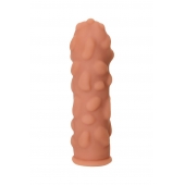 Телесная реалистичная насадка KOKOS Extreme Sleeve 11 с дополнительной стимуляцией - 12,7 см. - KOKOS - в Элисте купить с доставкой