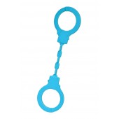 Голубые силиконовые наручники A-Toys без ключа - A-toys - купить с доставкой в Элисте