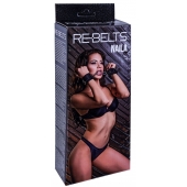 Черные кожаные наручники Naila - Rebelts - купить с доставкой в Элисте