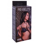 Черный поводок и чокер с кольцом Rada - Rebelts - купить с доставкой в Элисте