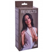 Коричневый поводок и чокер с кольцом Sofi - Rebelts - купить с доставкой в Элисте