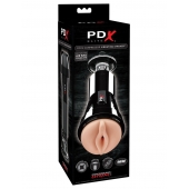Телесный вибромастурбатор-вагина Cock Compressor Vibrating Stroker - Pipedream - в Элисте купить с доставкой