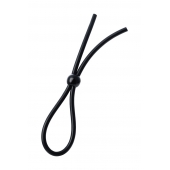 Черное лассо на пенис с одной бусиной - A-toys - в Элисте купить с доставкой