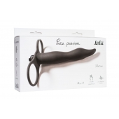 Черная вибронасадка для двойного проникновения Flirtini - 15,9 см. - Lola Games - купить с доставкой в Элисте