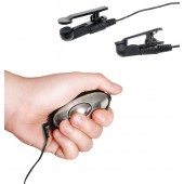 Черные электрические зажимы для сосков Shock Therapy Nipple Clamps - Pipedream - купить с доставкой в Элисте