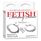 Металлические наручники Beginner s Metal Cuffs - Pipedream - купить с доставкой в Элисте