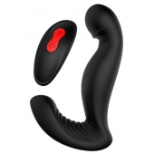 Черный вибромассажер простаты SWIRLING P-PLEASER - Dream Toys - в Элисте купить с доставкой