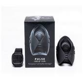 Темно-серый инновационный мужской осциллятор PULSE SOLO LUX с пультом ДУ - Hot Octopuss - в Элисте купить с доставкой