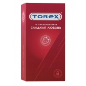 Презервативы Torex  Сладкая любовь  с ароматом клубники - 12 шт. - Torex - купить с доставкой в Элисте