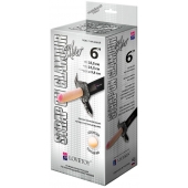 Пояс-трусики с насадкой Glamour Silver - 15,5 см. - LOVETOY (А-Полимер) - купить с доставкой в Элисте
