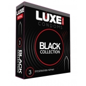 Черные презервативы LUXE Royal Black Collection - 3 шт. - Luxe - купить с доставкой в Элисте