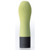 Салатовый рифленый мини-вибратор IROHA ZEN MATCHA - 12,7 см. - Tenga