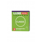 Гладкие презервативы LUXE Royal Classic - 3 шт. - Luxe - купить с доставкой в Элисте