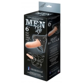 Телесный пустотелый харнесс MEN Style - 17,5 см. - LOVETOY (А-Полимер) - купить с доставкой в Элисте