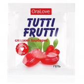 Гель-смазка Tutti-frutti со вкусом барбариса - 4 гр. - Биоритм - купить с доставкой в Элисте