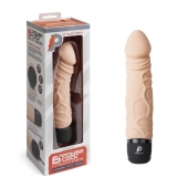 Телесный вибратор-реалистик 6.5  Girthy Realistic Vibrator - 19 см. - PowerCocks