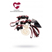 Черно-красный бондажный набор Bow-tie - ToyFa - купить с доставкой в Элисте