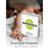 Ультратонкие презервативы Bariera Ultra Thin - 3 шт. - Bariera - купить с доставкой в Элисте