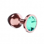 Пробка цвета розового золота с малиновым кристаллом Diamond Topaz Shine L - 8,3 см. - Lola Games - купить с доставкой в Элисте
