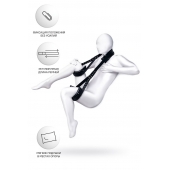 Черные кожаные стропы для фиксации Anonymo - ToyFa - купить с доставкой в Элисте