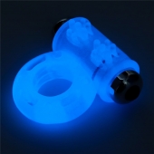 Голубое, светящееся в темноте эрекционное виброкольцо Lumino Play Vibrating Penis Ring - Lovetoy - в Элисте купить с доставкой