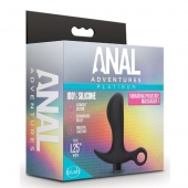 Черный анальный вибратор Silicone Vibrating Prostate Massager 01 - 10,8 см. - Blush Novelties - в Элисте купить с доставкой