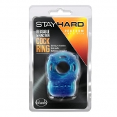 Голубое эрекционное виброкольцо Reusable 5 Function Cock Ring - Blush Novelties - в Элисте купить с доставкой