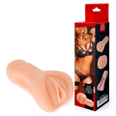 Телесный реалистичный мастурбатор в виде вагины - Bior toys - в Элисте купить с доставкой