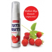 Гель-смазка Tutti-frutti с земляничным вкусом - 30 гр. - Биоритм - купить с доставкой в Элисте