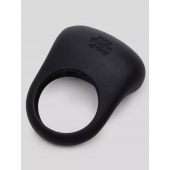 Черное эрекционное виброкольцо Sensation Rechargeable Vibrating Love Ring - Fifty Shades of Grey - в Элисте купить с доставкой