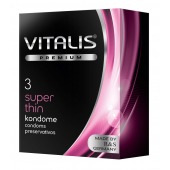 Ультратонкие презервативы VITALIS PREMIUM super thin - 3 шт. - Vitalis - купить с доставкой в Элисте