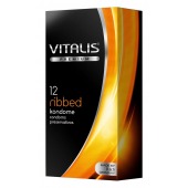 Ребристые презервативы VITALIS PREMIUM ribbed - 12 шт. - Vitalis - купить с доставкой в Элисте