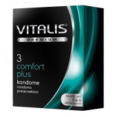 Контурные презервативы VITALIS PREMIUM comfort plus - 3 шт. - Vitalis - купить с доставкой в Элисте