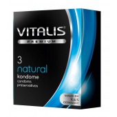 Классические презервативы VITALIS PREMIUM natural - 3 шт. - Vitalis - купить с доставкой в Элисте