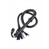 Длинный кожаный кнут с хлопушками на конце - ToyFa - купить с доставкой в Элисте