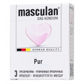 Супертонкие презервативы Masculan Pur - 3 шт. - Masculan - купить с доставкой в Элисте