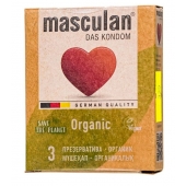 Экологически чистые презервативы Masculan Organic - 3 шт. - Masculan - купить с доставкой в Элисте