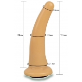 Телесная гладкая насадка Harness - 13,3 см. - LOVETOY (А-Полимер) - купить с доставкой в Элисте