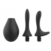 Черный анальный душ Nexus Anal Douche Set с 2 сменными насадками - Nexus Range - купить с доставкой в Элисте