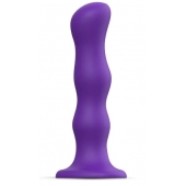 Фиолетовая насадка Strap-On-Me Dildo Geisha Balls size M - Strap-on-me - купить с доставкой в Элисте