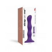 Фиолетовая насадка Strap-On-Me Dildo Geisha Balls size XL - Strap-on-me - купить с доставкой в Элисте