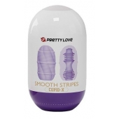 Сиреневый мастурбатор-яйцо Smooth Stripes - Baile - в Элисте купить с доставкой