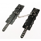 Узорчатые кожаные оковы с регулируемыми ремешками - Crazy Handmade - купить с доставкой в Элисте